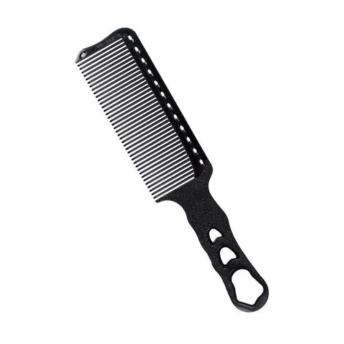 Black White Hair Clipper Comb Hair cut Flat Top Hairbrush A