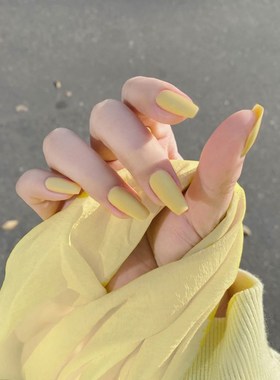 Nail Art Long Fake Nails Matte Ballet Tips Press on False w