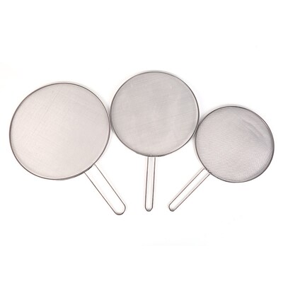 1PC Set Stainless Steel Splatter Screen Handle Anti Grease