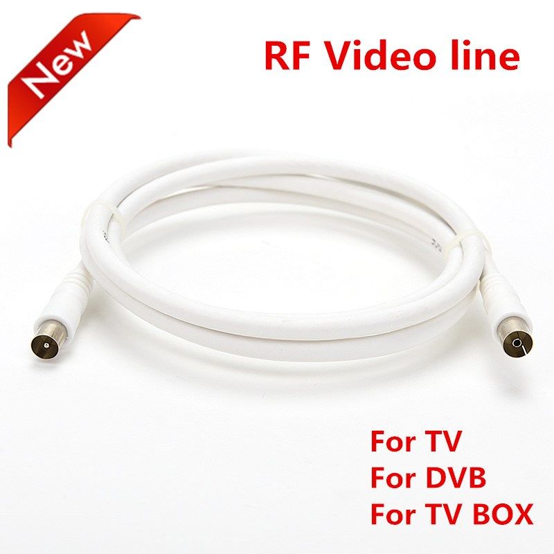 Vmade Sale 100cm White RF Coaxial Cable Connector Coax Pigt