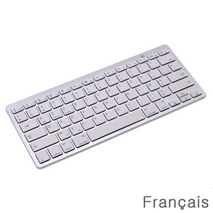 French ''AZERTY'' Mini Bluetooth Keyboard for Apple iPad Pr