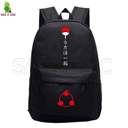 Naruto Uchiha Clan Sasuke Backpack School Bags for Teenage