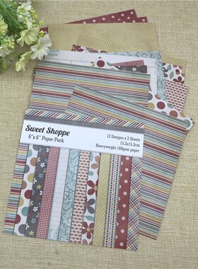 24 sheet 6''X6'' Sweet Shoppe of the flower patterned paper