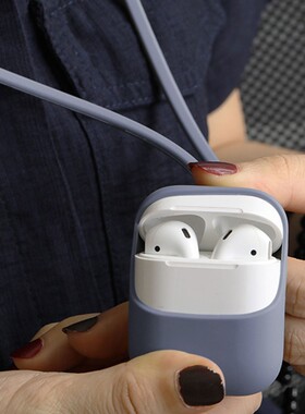 Silicone Necklace Cord Lanyards Rope Earphone Case For AirP