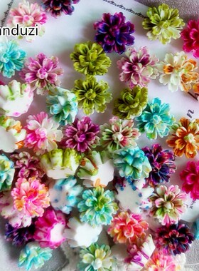 Tanduzi 100PCS Beautiful Mixed Color Layered Daisy Flower R