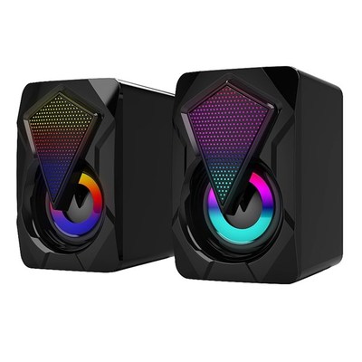 Computer Speakers 2.0 USB Gaming Stereo Wired PC Speaker wit
