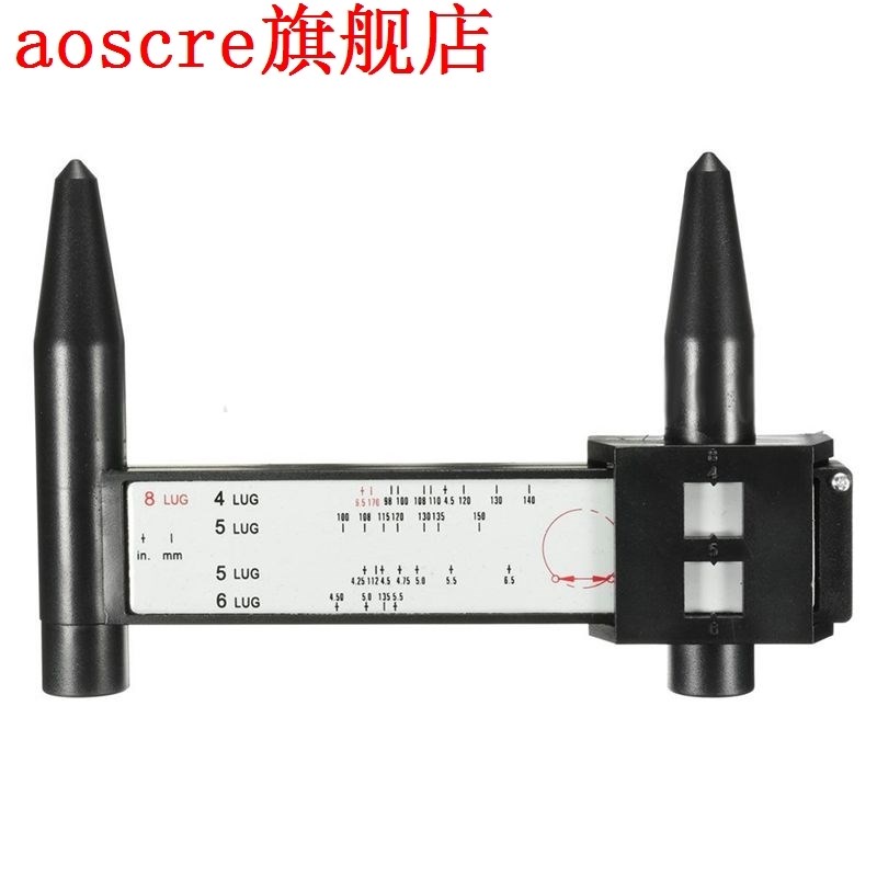4 5 6 8 Lug ABS Wheel - Wheel Spacer Measuring Gauge Tool Ha