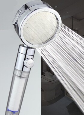 Shower Head Filter Water With Switch Stop Water Pressurized