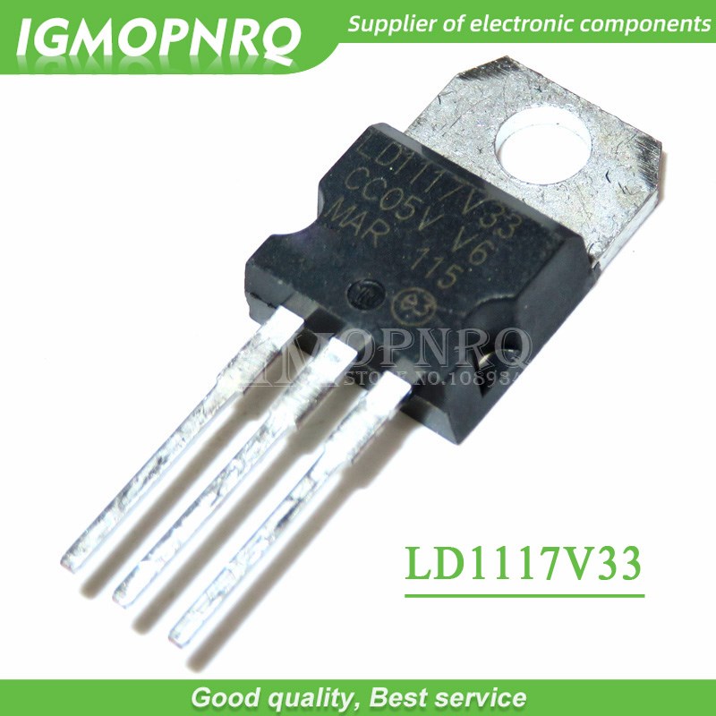 10pcs/lot LD1117V33 LD33V Low Dropout Regulator to220 n