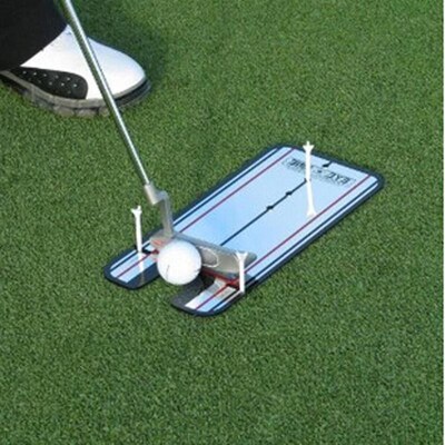 Portable Practice Golf Putting Mirror Alignment Training Aid