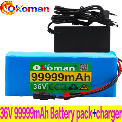 36V battery 10S4P 99.999Ah battery pack 1000W 36v electric b