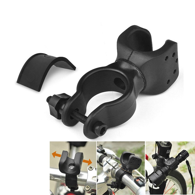 niversal Bike Flashlight LED Torch Mount  360 Degree Rotatio图片