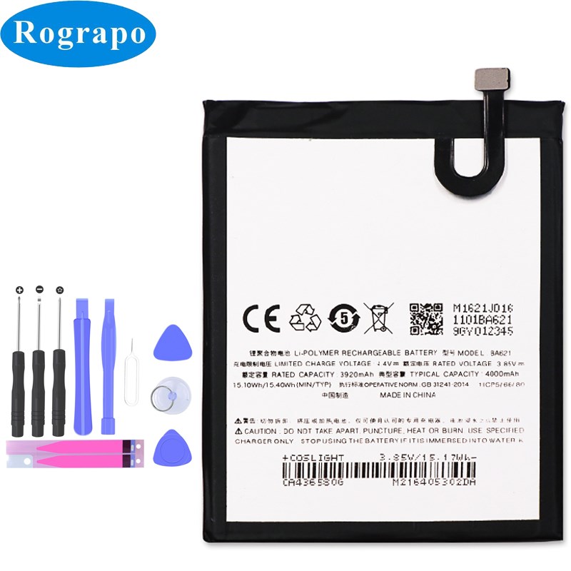 New 4000mAh BA621 Replacement Battery For Meizu Note 5 meila
