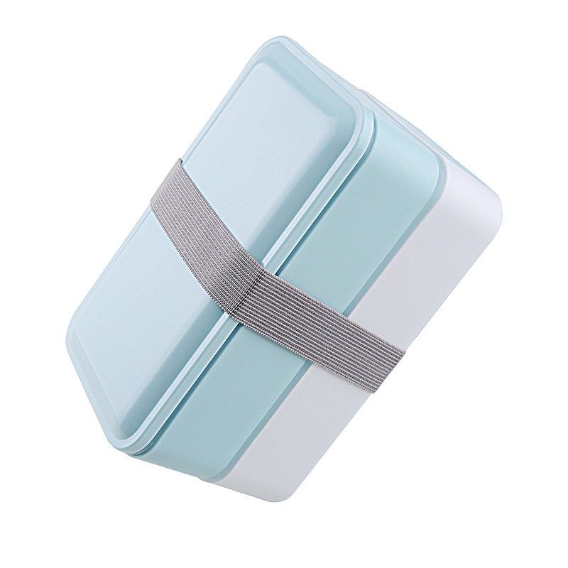 3 colors 1000ml double layer lunch box food storage containe