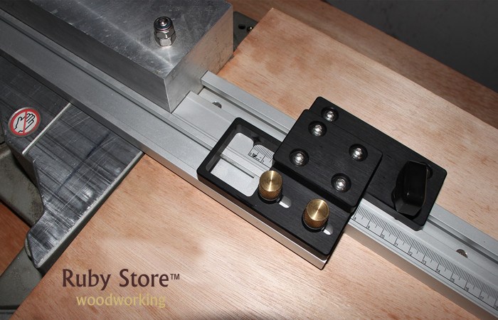 W-new Miter Saw Station Stop and Circular Saw Guide Rail Tra