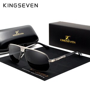 KINGSEVEN New Retro Unisex Aluminum Magnesium Mens Sunglass