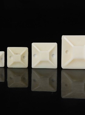 100 Pack Zip Tie Adhesive-Backed Mounts Cable Tie Base Holde