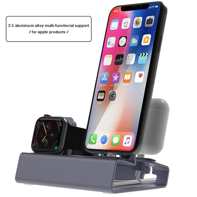 3 in 1 Charging Holder for iPhone 11 Pro XR XS Max 8 for Ap
