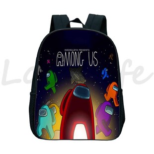 Game Among Us kindergarten Backpack Cartoon Anime Kids Scho
