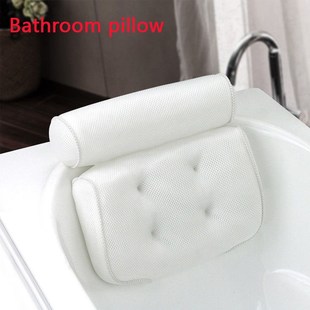 New Fashion White Waterproof Foam Bathtub Pillow Cushion Rel