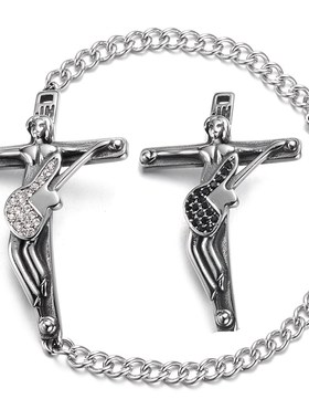 Johnny Hallyday collection Bracelet CROIX GUITARE 316 Stain