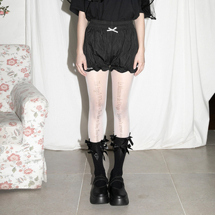 女百搭休闲裤 CLUT 南瓜裤 纯色褶皱蝴蝶结松紧腰花苞短裤 STUDIO