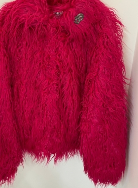 SCULPTOR 23冬季新款流行气质长毛绒保暖皮草外套韩国正品代购