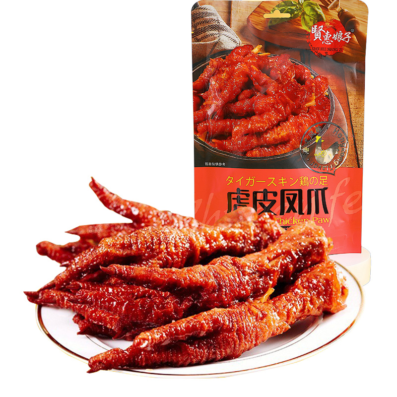 鸡爪子熟食网红肉零食虎皮凤爪