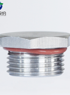 蓝盛 304防爆不锈钢闷盖IP68外螺纹旋入式塞头防尘密封堵头闷头