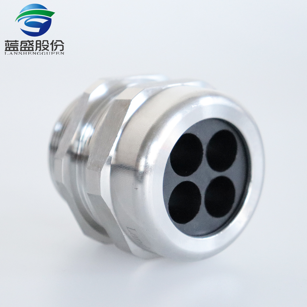 蓝盛防爆四孔不锈钢电缆格兰头