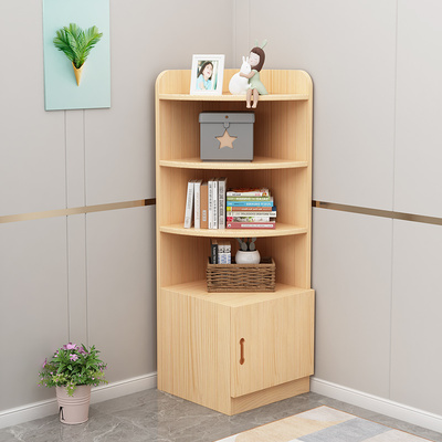 实木转角柜墙角三角形置物架客厅卧室角落收纳柜墙边柜落地储物柜