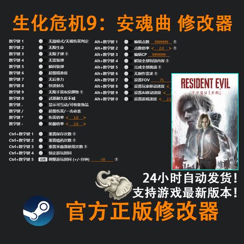 生化危机9：安魂曲单机修改正版steam辅助工具整合版不含游戏