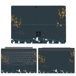 微软surfacepro7保护膜pro6/5/4/8键盘贴膜SurfaceGO3/2平板背贴二合一笔记本电脑保护全套配件键盘腕托贴纸