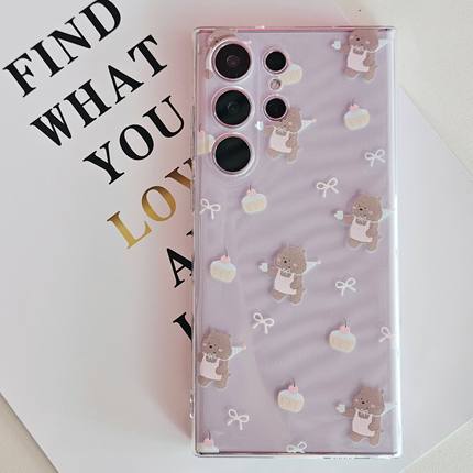 适用三星S23Ultra手机壳note20全包22+透明软S24plus日韩10+防摔保护套高级ins风小众狗狗情侣新年女款