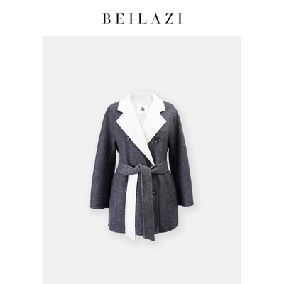 北拉子丨柔泊温暖丨双面呢110支羊毛羊绒大衣BDC3TG327