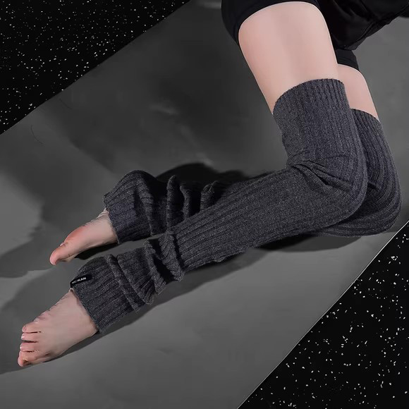瑜伽袜套堆堆袜保暖腿套夏天大腿办公室空调护膝过膝长筒护腿袜套