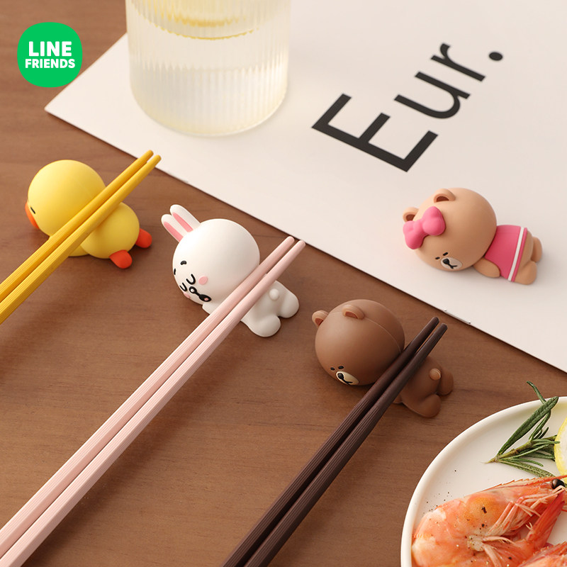 line friends卡通筷子架托创意可爱家用餐桌公筷托摆家庭新款放架