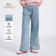 潮流裤 英氏女童牛仔裤 洋气中大童长裤 儿童休闲裤 子 2026年春秋新款