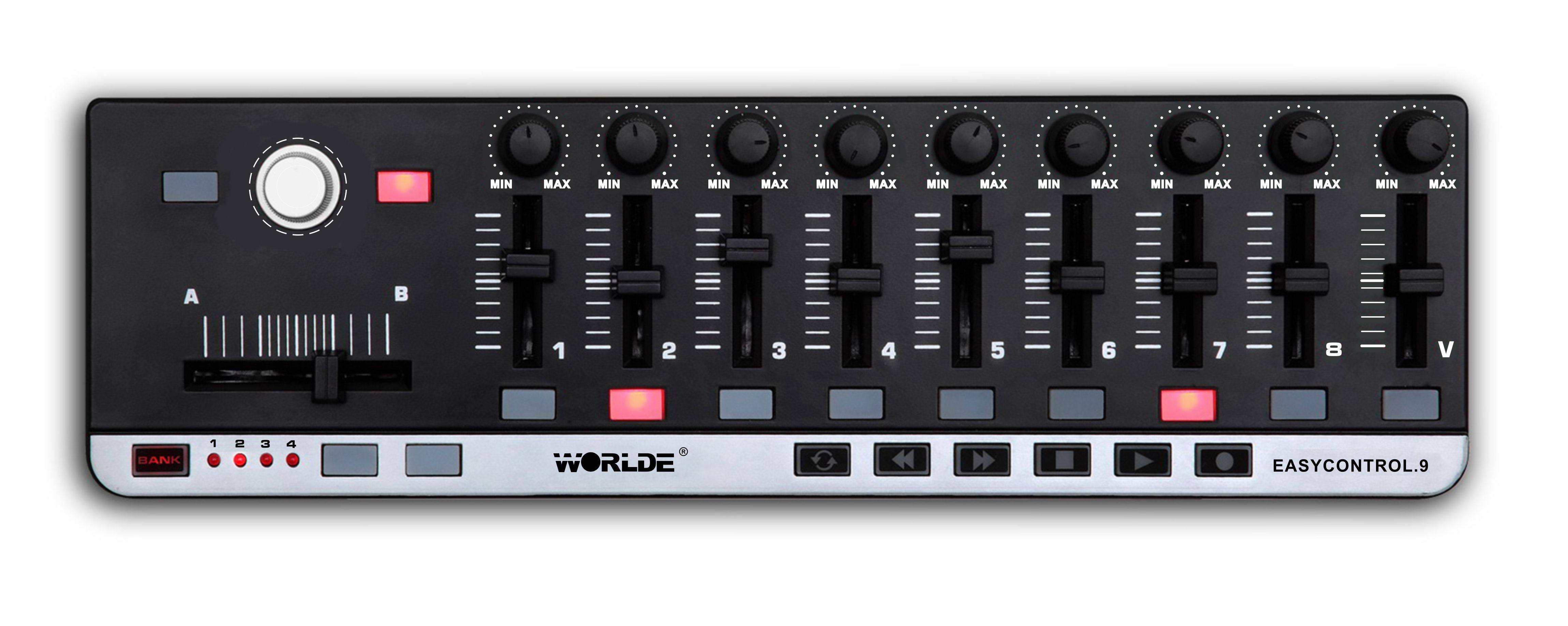 worlde easy控制器专业midi键盘电音键盘编曲键盘音乐键盘midi