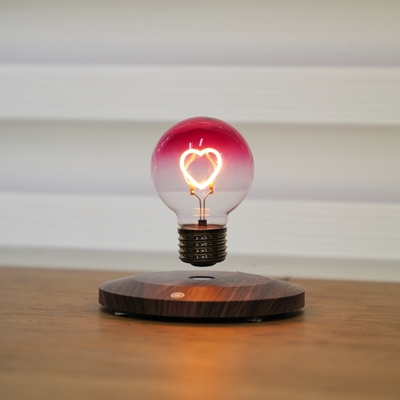 七夕礼物，磁悬浮爱心灯按压开关