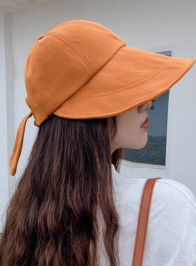 新款百搭遮阳帽女防晒防紫外线太阳帽小众时尚夏季帽子休闲鸭舌帽