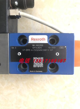 力士乐液压阀R901229920 VT-DFPE-A-23/G24K0/2A0F/V-021德国产