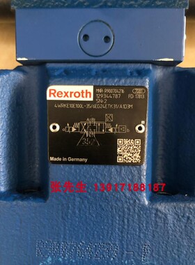 R900704216 4WRKE10E100L-35/6EG24ETK31/A1D3M力士乐比例阀原装