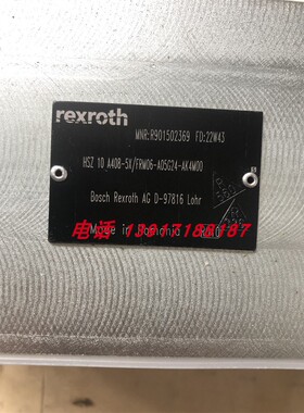 力士乐液压阀R901502369 HSZ10A408-5X/FRM06-A05G24-AK4M0德国