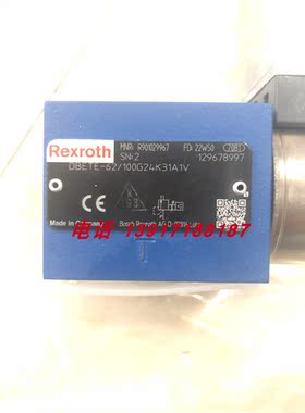 力士乐比例阀R901029967 DBETE-62/100G24K31A1V德国原装液压件
