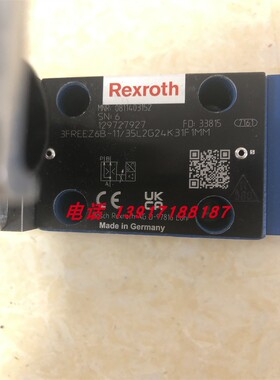 力士乐比例阀0811403152 3FREEZ6B-11/35L2G24K31F1MM原装德国产