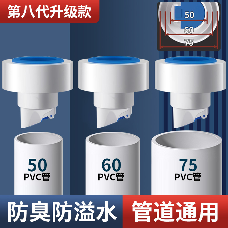 厨房下水防返臭神器管道防臭下水管密封塞洗菜盆台盆排水管堵口器