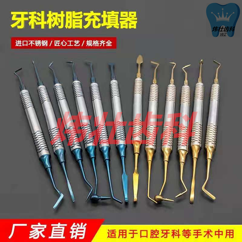 牙科充填器树脂充填器修整器套装美学冰瓷纳米浮雕美白牙齿炫工具