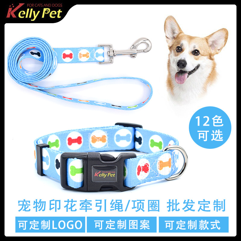 2025新款厂家直销狗狗项圈牵引绳中小型犬遛狗绳狗链狗带宠物用品