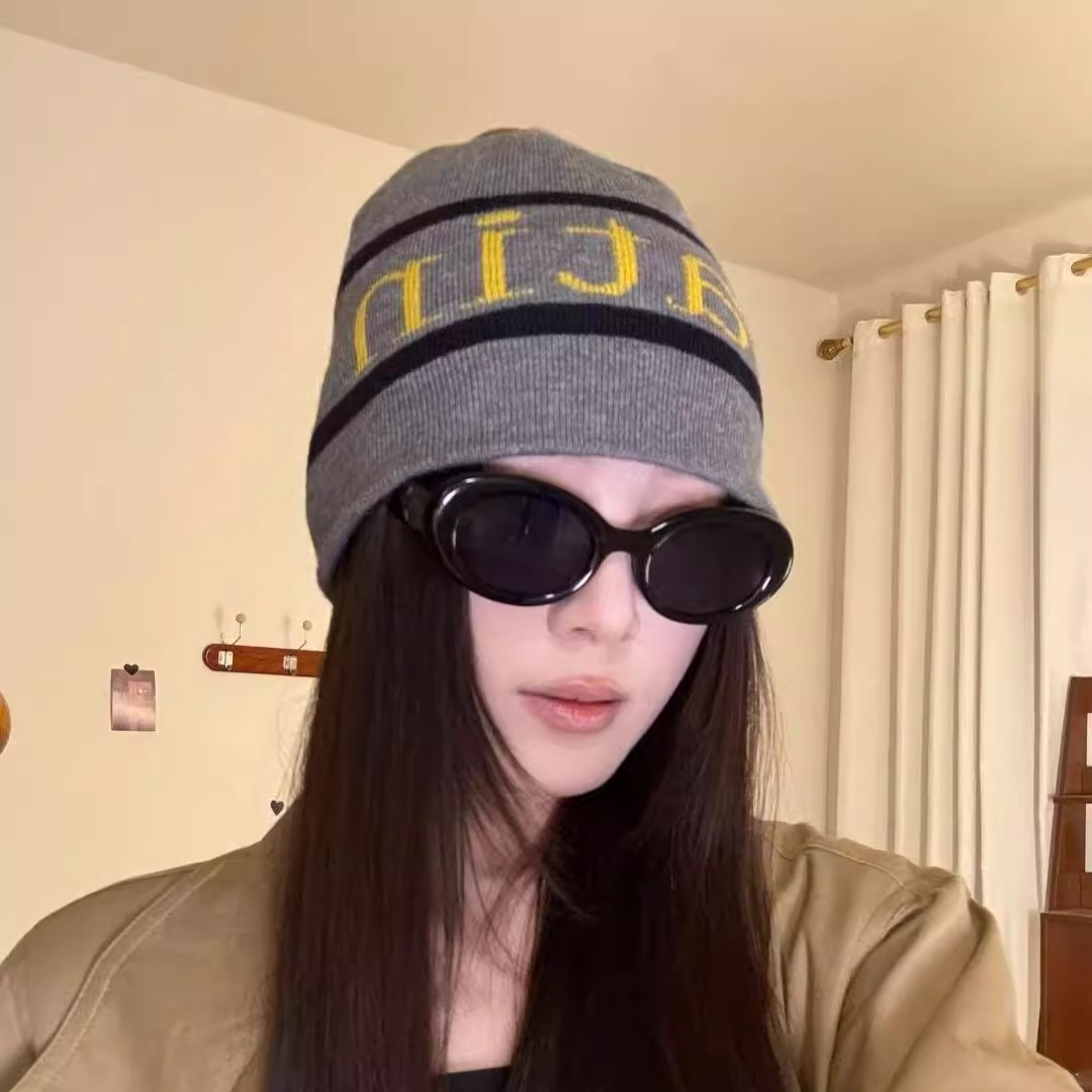 秋冬新款matin韩版街头风针织帽